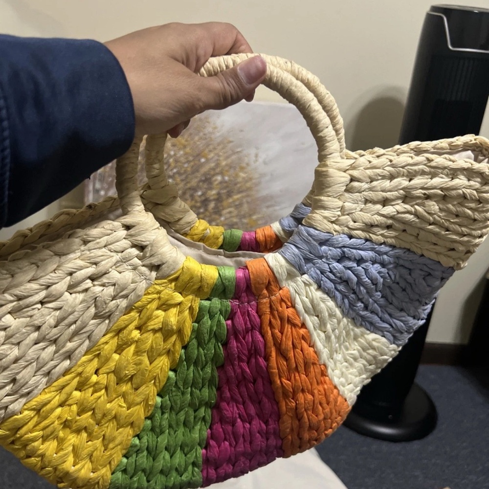 Colorful Woven Handbag